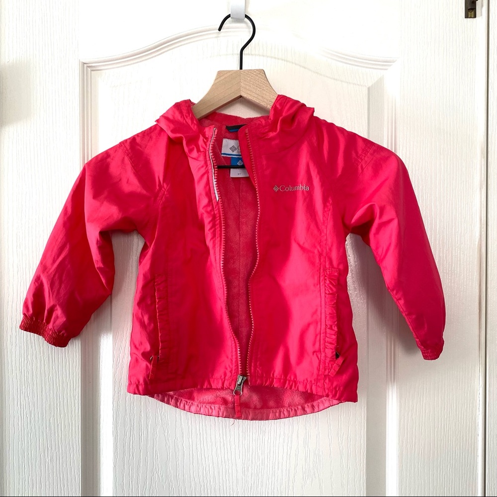 Columbia toddler girls fleece lined hooded jacket